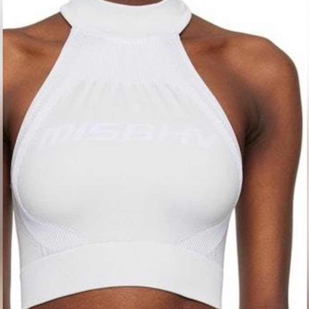 MISBHV grey Halter Crop Top